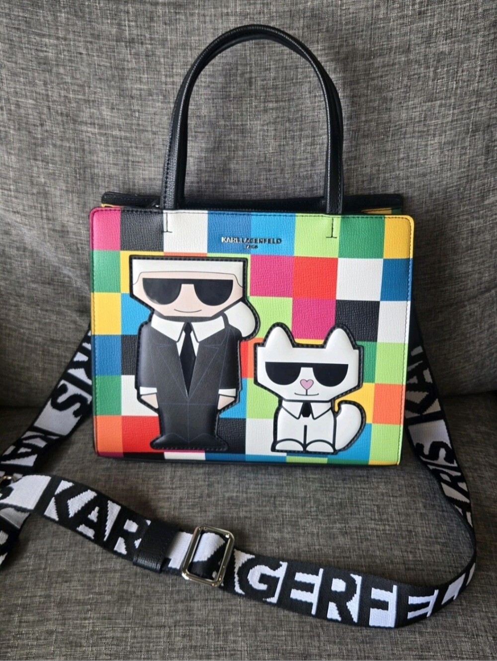 Karl Lagerfeld Small Maybelle Tote Bright Crossbody Karl Lagerfeld